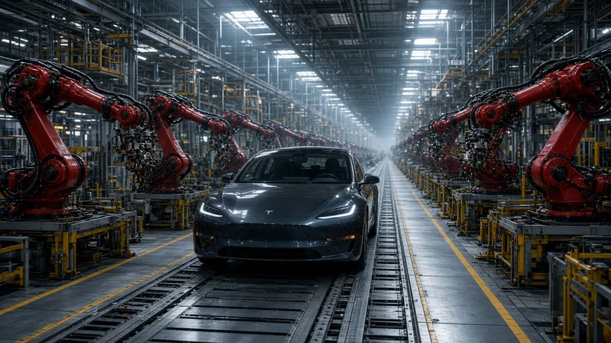 AI illustration: Model S at a 30,000/year run rate by end of 2013