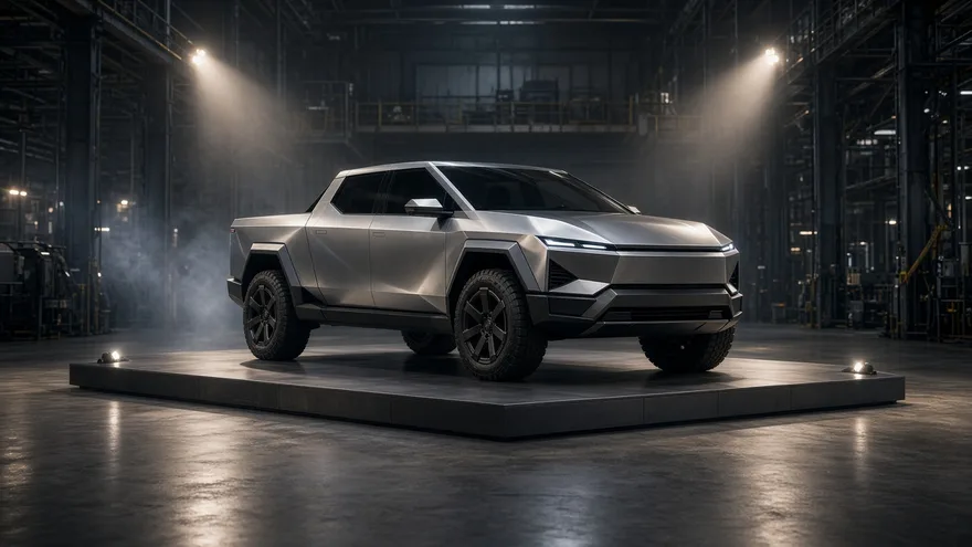 AI illustration: Cybertruck first deliveries next month (November 2023)