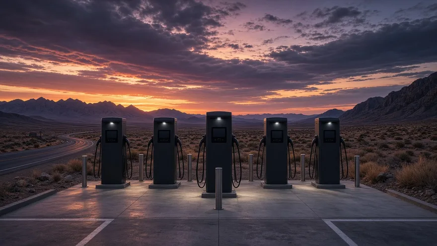 AI illustration: First Supercharger between SF and LA by Jan–Feb 2012