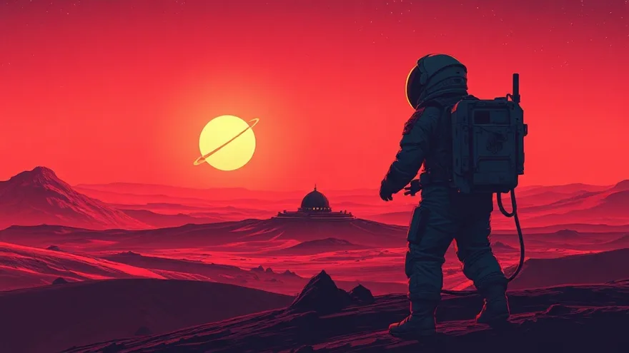 AI illustration: Humans on Mars by 2024