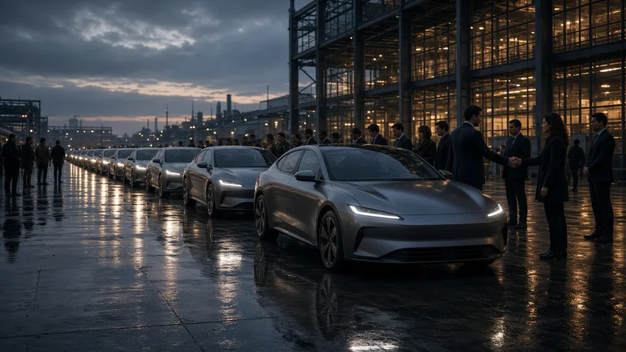 AI illustration: Model 3 deliveries start in 2017