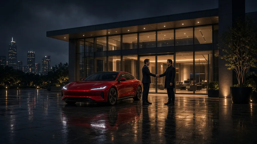 AI illustration: Model S China deliveries start Feb 2014