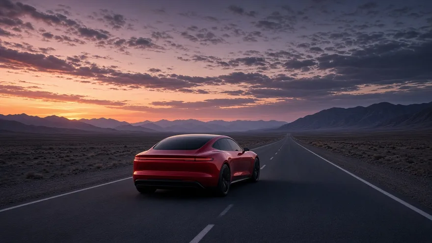 AI illustration: Model S Plaid+ with ~500 miles of range in about a year