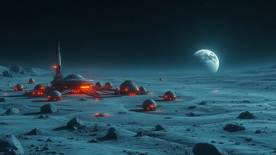 AI illustration: Space tourism around Moon by 2018