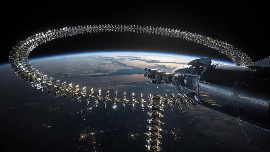 AI illustration: Starlink has about 100 times today's bandwidth within about three years