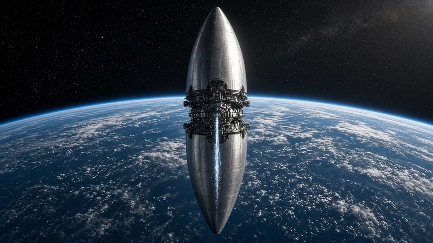 AI illustration: Starship ship-to-ship propellant transfer demo in 2025