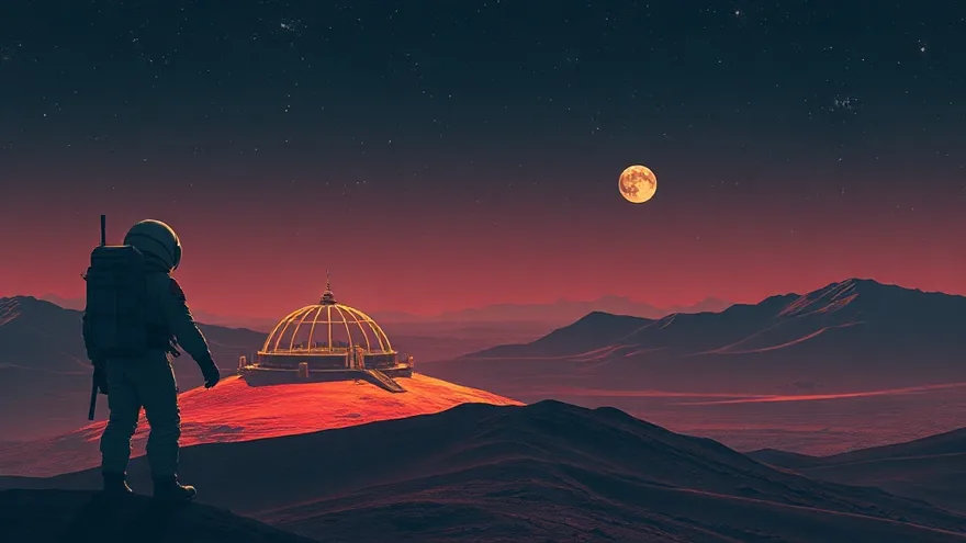 AI illustration: Starship to Mars late 2026
