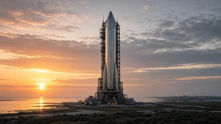 AI illustration: Starship V3 first launch at the end of 2025