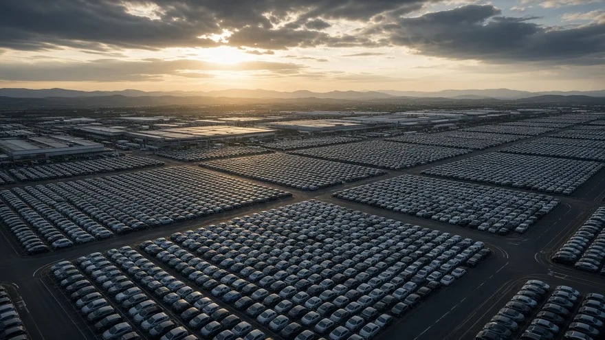 AI illustration: Tesla makes 1.5 million cars in 2021