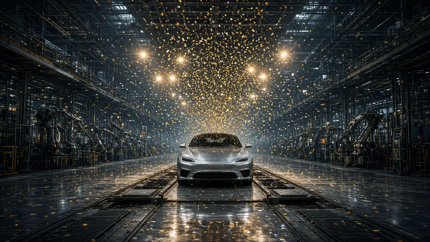 AI illustration: Tesla passes 10 million cumulative vehicles in 2026