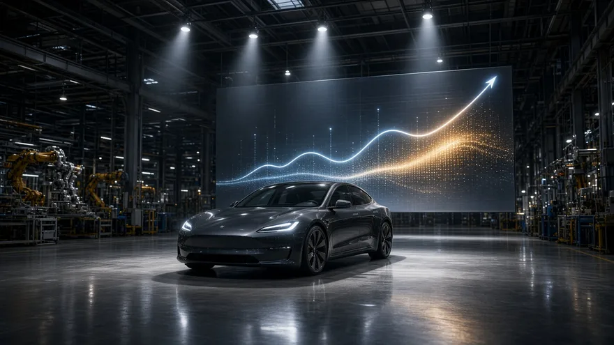 AI illustration: Tesla reaches at least 25% gross margin by the end of 2013